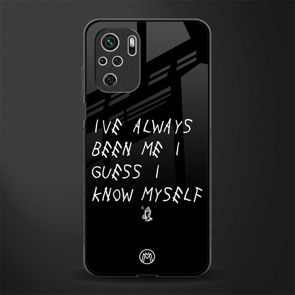 being myself glass case for redmi note 10 image