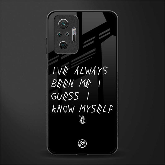 being myself glass case for redmi note 10 pro image