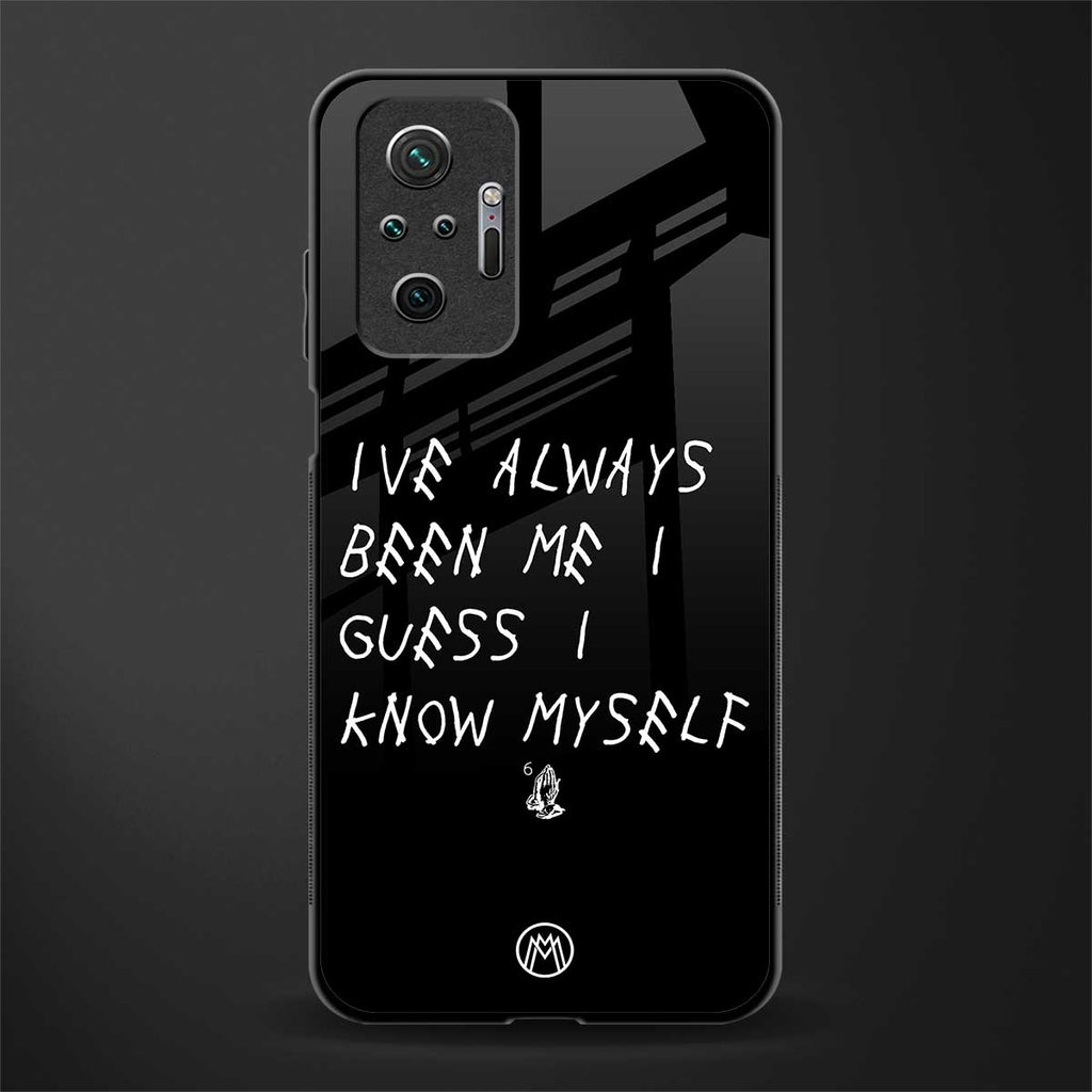 being myself glass case for redmi note 10 pro max image