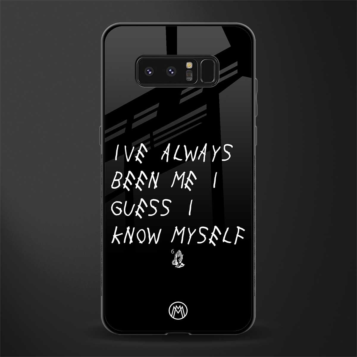 being myself glass case for samsung galaxy note 8 image