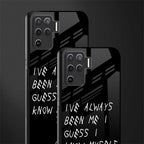 being myself glass case for oppo f19 pro image-2