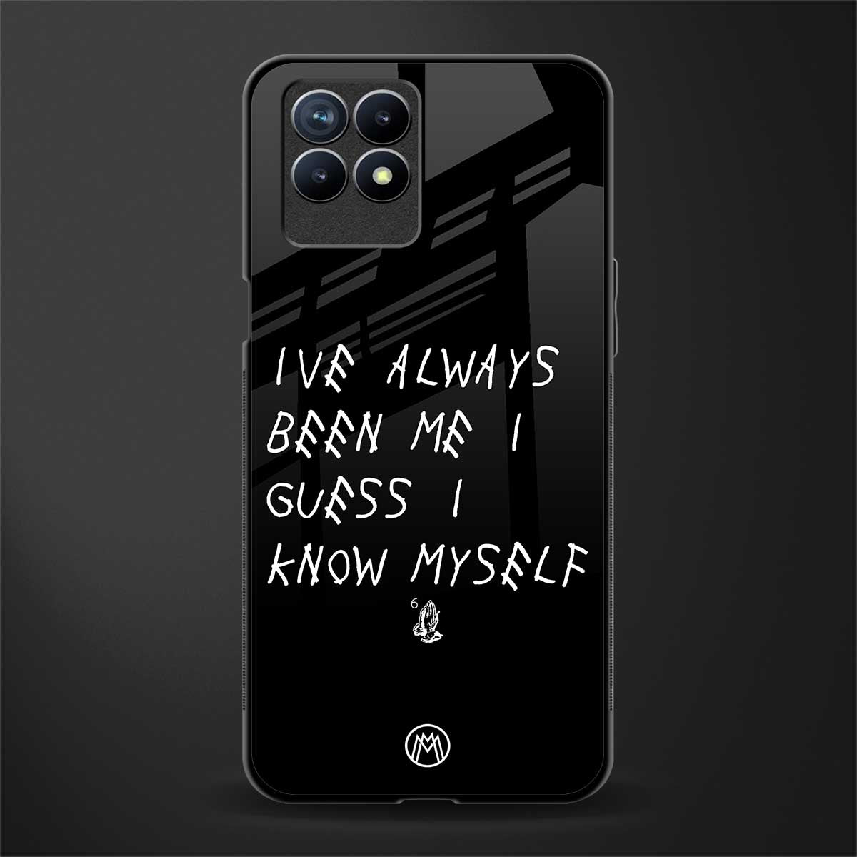 being myself glass case for realme 8i image