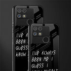 being myself back phone cover | glass case for realme narzo 50a