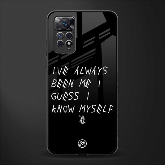 being myself back phone cover | glass case for redmi note 11 pro plus 4g/5g