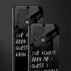 being myself back phone cover | glass case for samsung galaxy a23