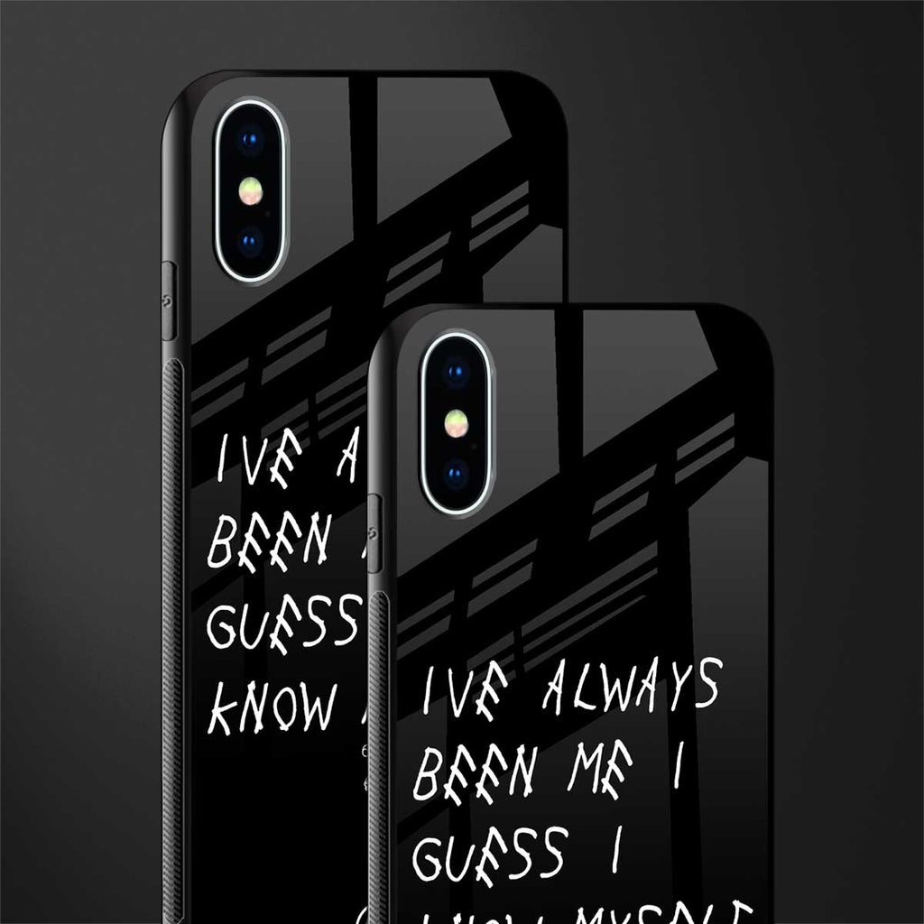 being myself glass case for iphone xs image-2