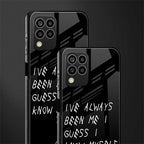being myself back phone cover | glass case for samsung galaxy m33 5g