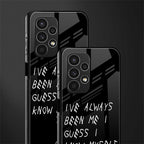 being myself back phone cover | glass case for samsung galaxy a13 4g