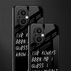 being myself back phone cover | glass case for oppo f21 pro 5g