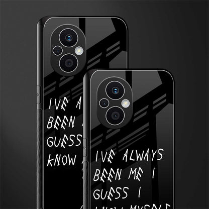 being myself back phone cover | glass case for oppo f21 pro 5g