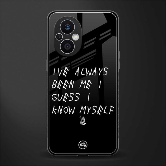 being myself back phone cover | glass case for oppo f21 pro 5g