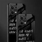 being myself back phone cover | glass case for oppo f21 pro 4g