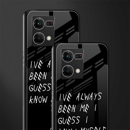 being myself back phone cover | glass case for oppo f21 pro 4g