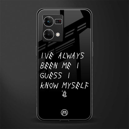 being myself back phone cover | glass case for oppo f21 pro 4g
