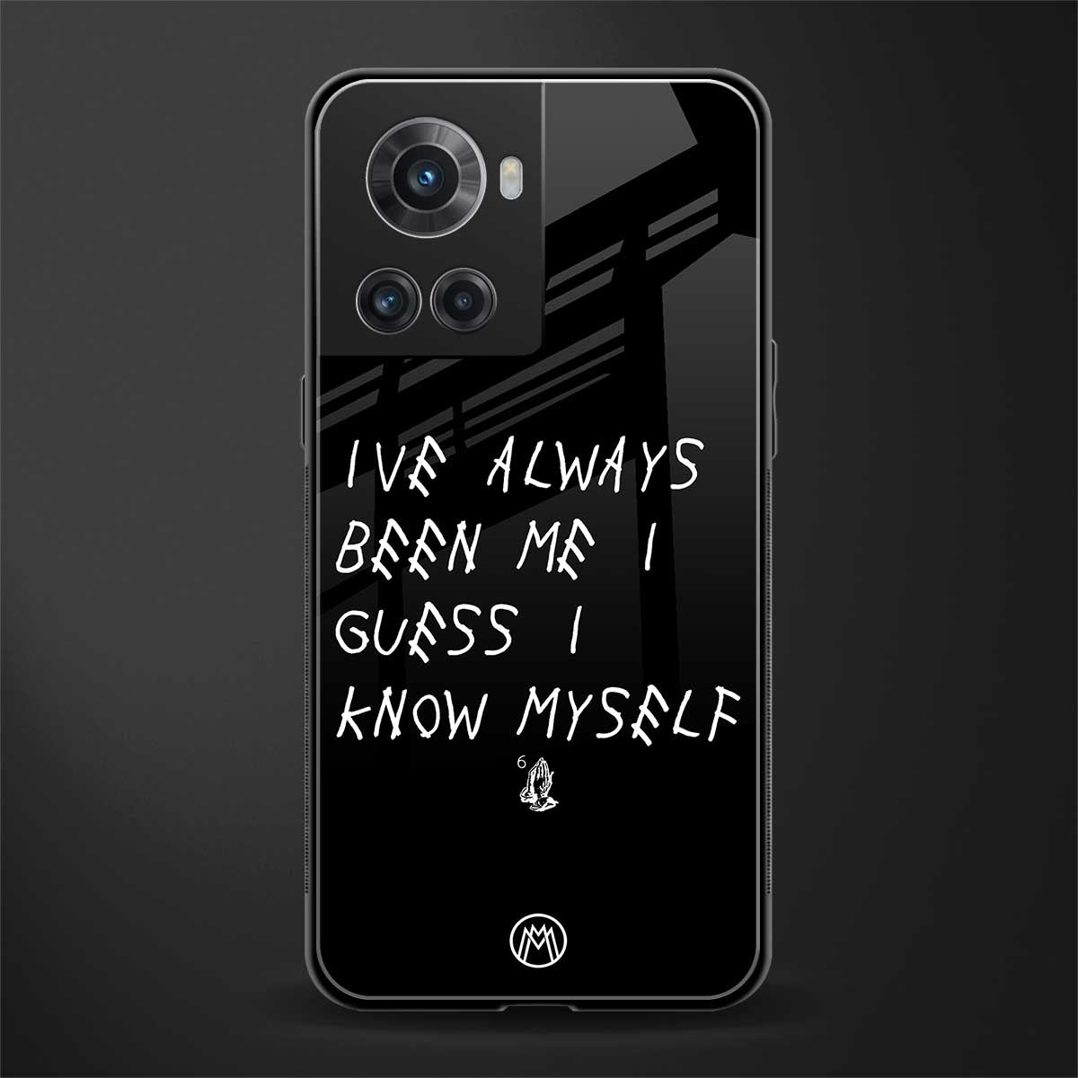 being myself back phone cover | glass case for oneplus 10r 5g