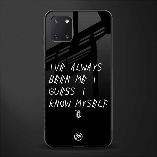 being myself glass case for samsung galaxy note 10 lite image