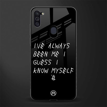 being myself glass case for samsung galaxy m11 image