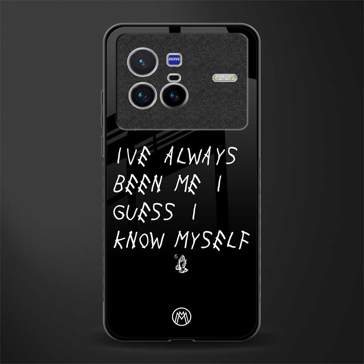 being myself glass case for vivo x80 image