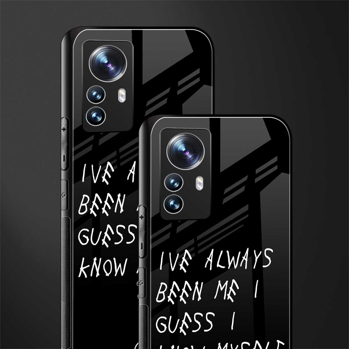 being myself back phone cover | glass case for xiaomi 12 pro