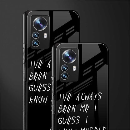 being myself back phone cover | glass case for xiaomi 12 pro