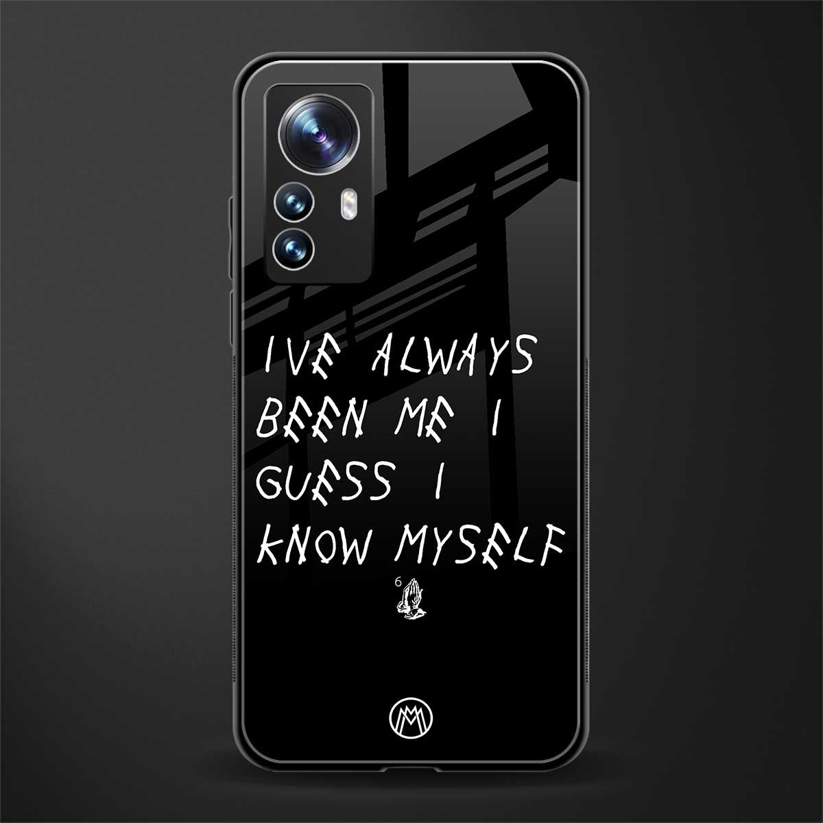 being myself back phone cover | glass case for xiaomi 12 pro