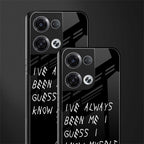 being myself back phone cover | glass case for oppo reno 8 pro