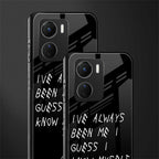 being myself back phone cover | glass case for vivo y16