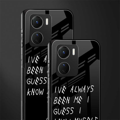 being myself back phone cover | glass case for vivo y16