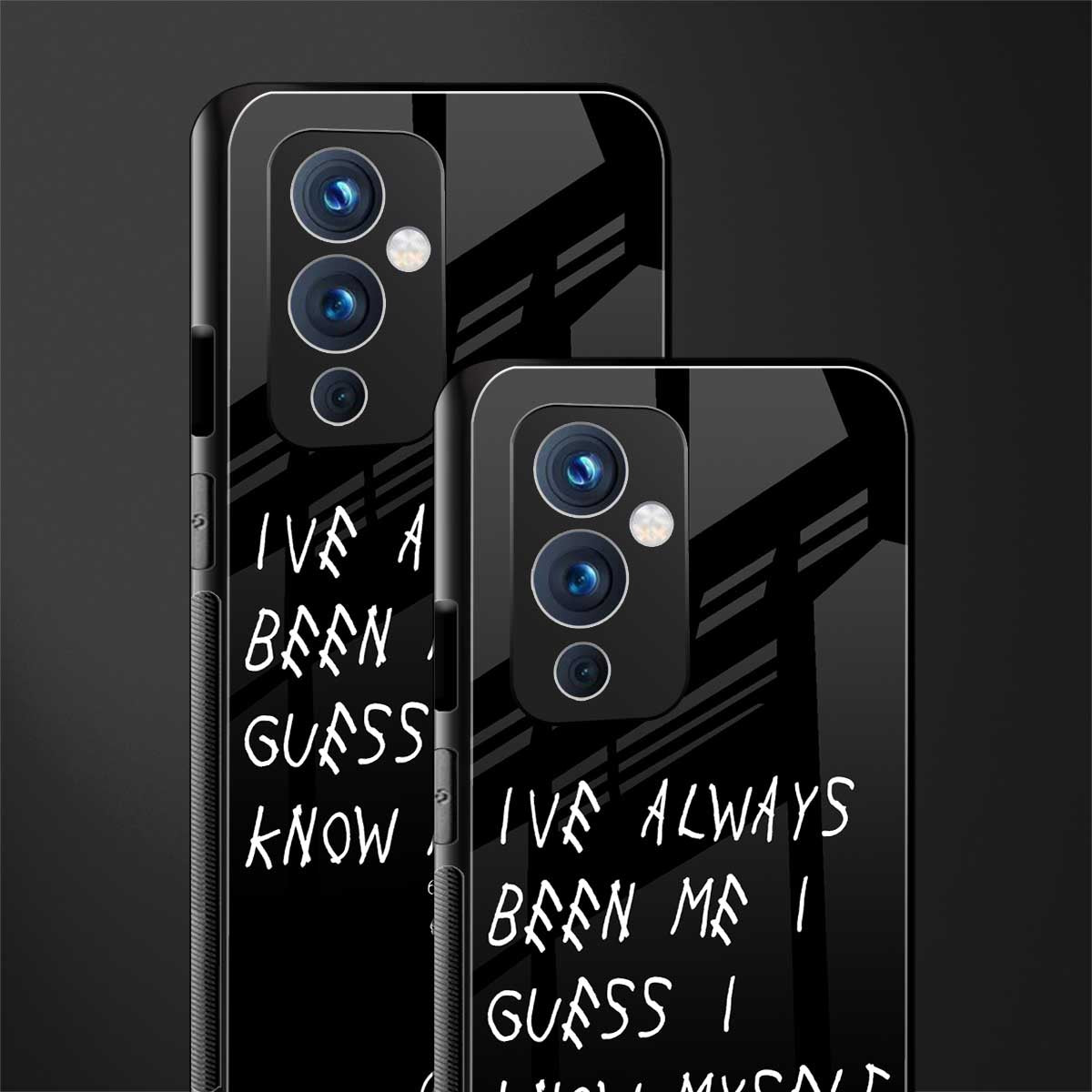 being myself back phone cover | glass case for oneplus 9