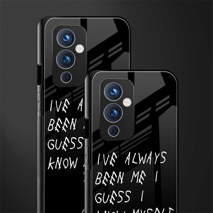 being myself back phone cover | glass case for oneplus 9