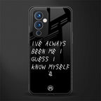being myself back phone cover | glass case for oneplus 9