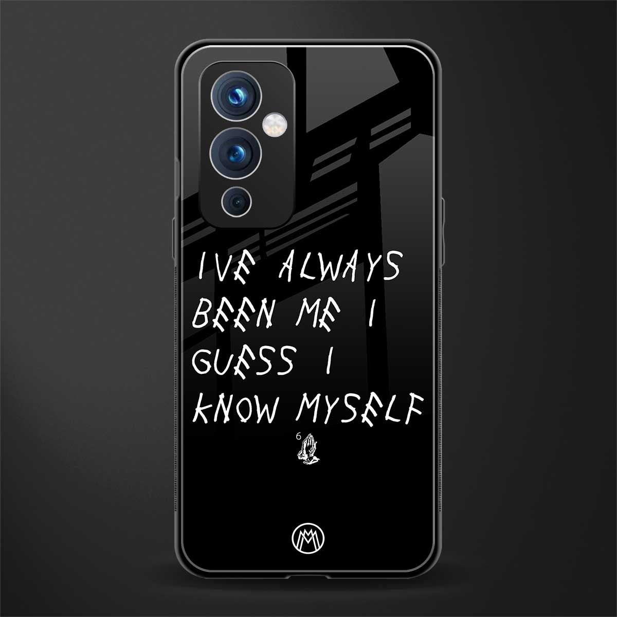 being myself back phone cover | glass case for oneplus 9
