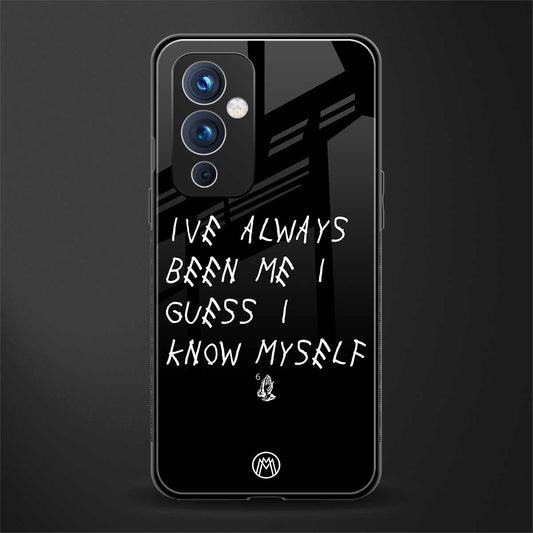 being myself back phone cover | glass case for oneplus 9