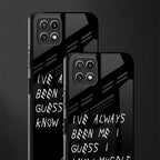 being myself back phone cover | glass case for samsung galaxy f42