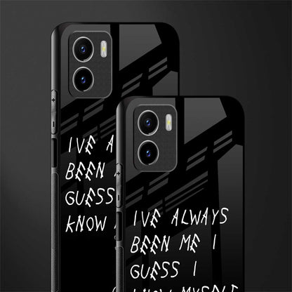 being myself back phone cover | glass case for vivo y72