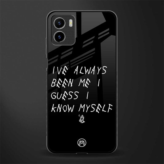 being myself back phone cover | glass case for vivo y72