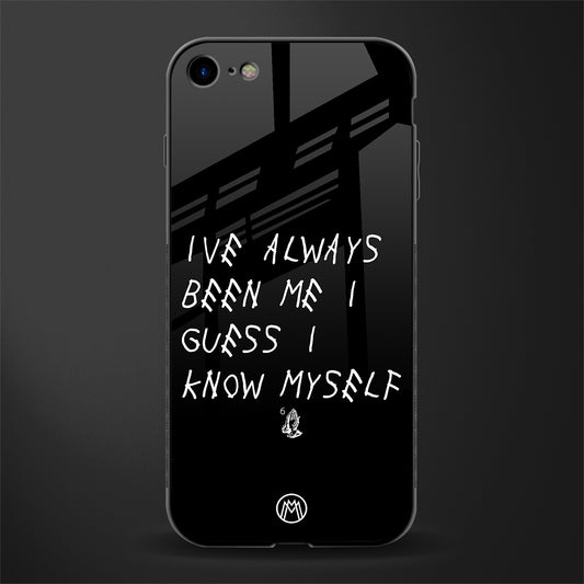 being myself glass case for iphone se 2020 image