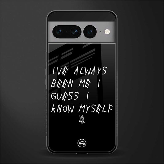 being myself back phone cover | glass case for google pixel 7 pro