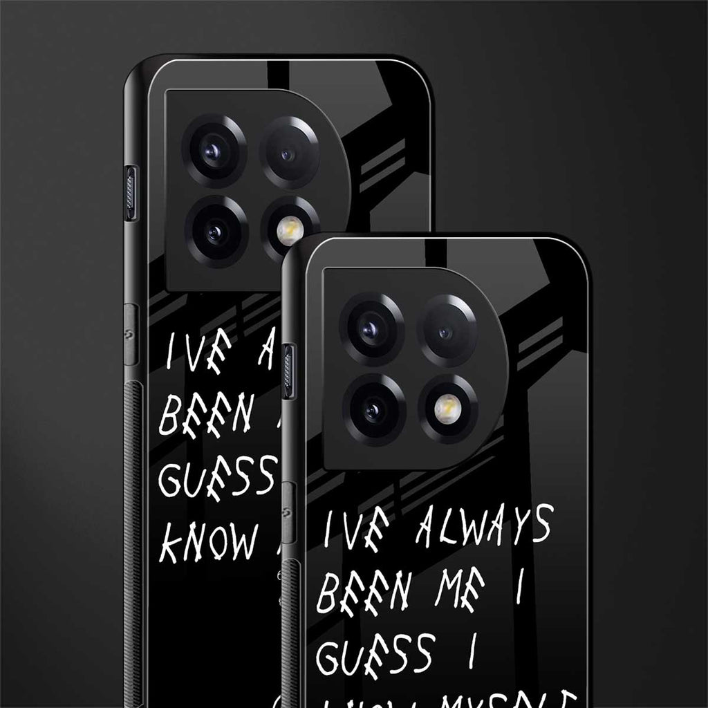 being myself back phone cover | glass case for oneplus 11