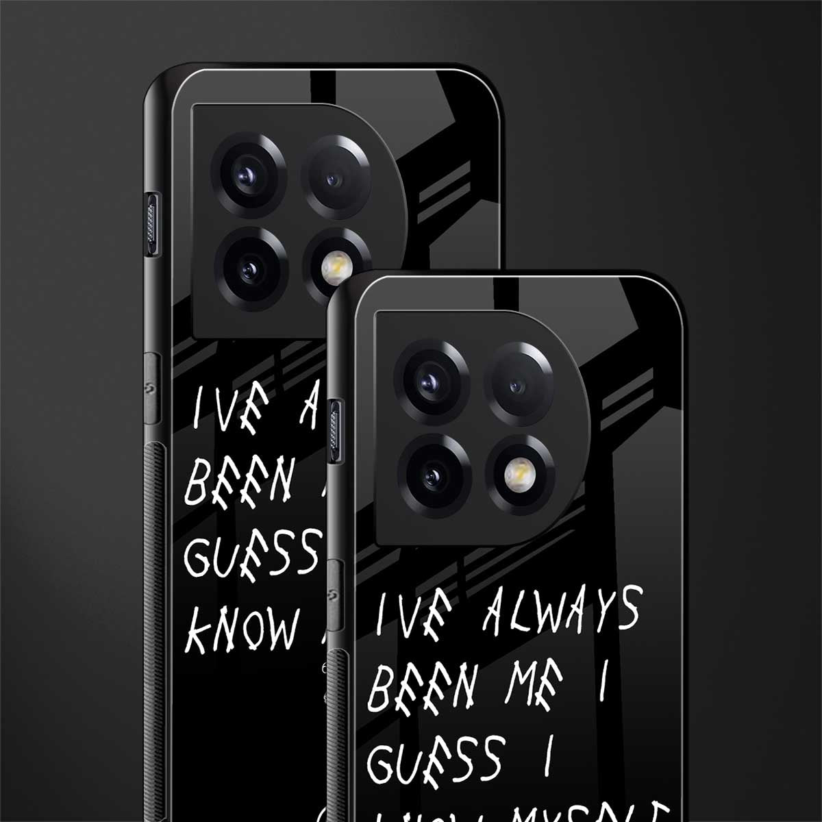 being myself back phone cover | glass case for oneplus 11