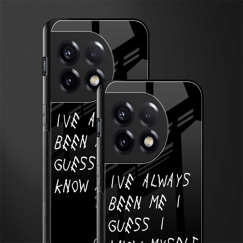 being myself back phone cover | glass case for oneplus 11r