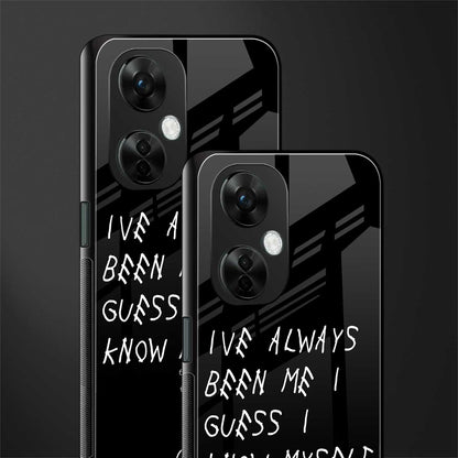 being myself back phone cover | glass case for oneplus nord ce 3 lite