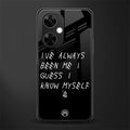 being myself back phone cover | glass case for oneplus nord ce 3 lite