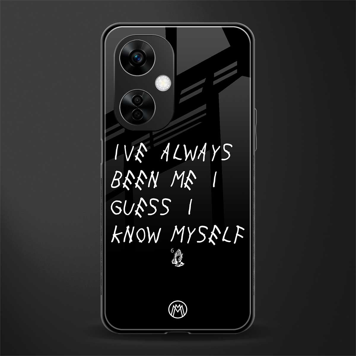 being myself back phone cover | glass case for oneplus nord ce 3 lite