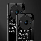 being myself back phone cover | glass case for realme 11 pro 5g