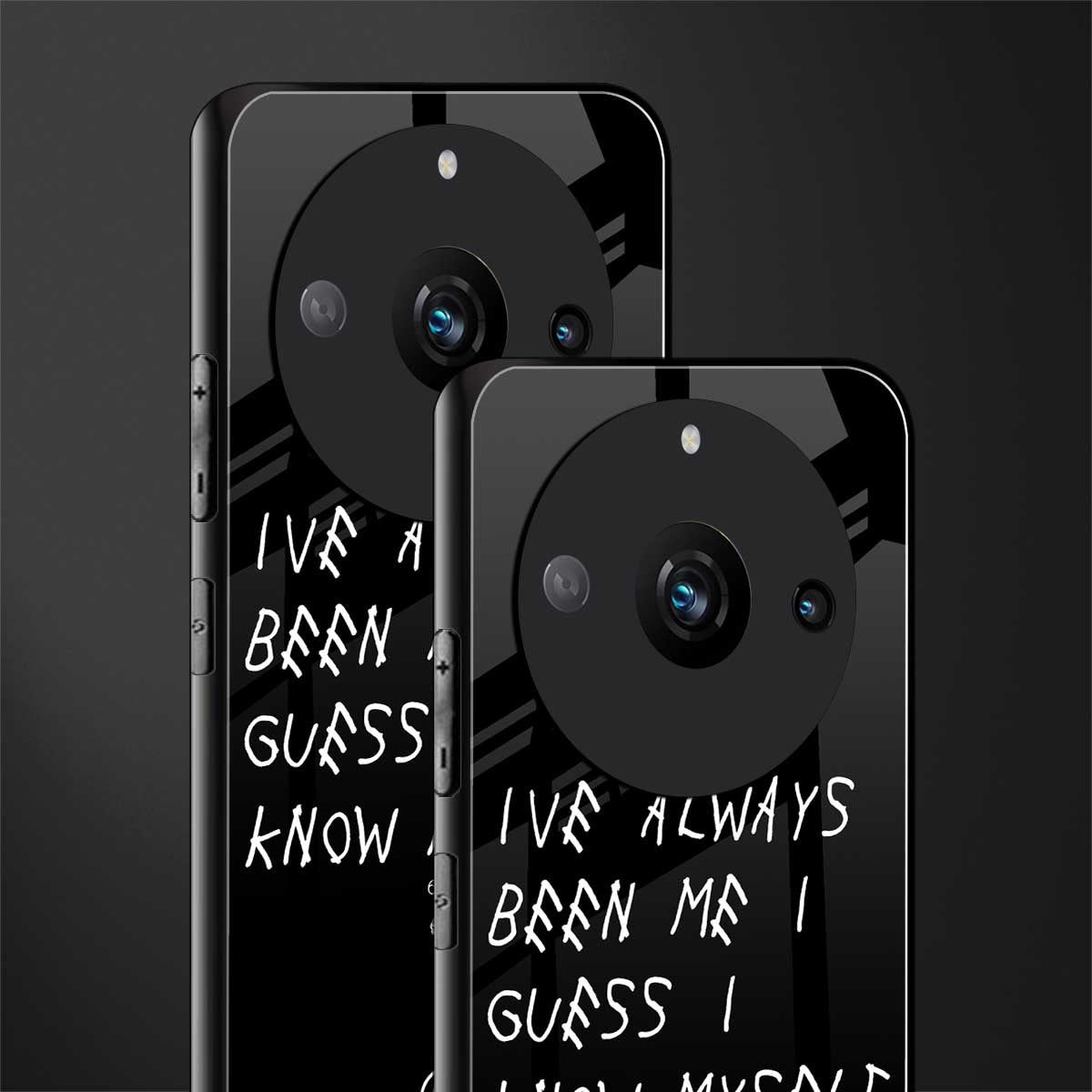 being myself back phone cover | glass case for realme 11 pro 5g