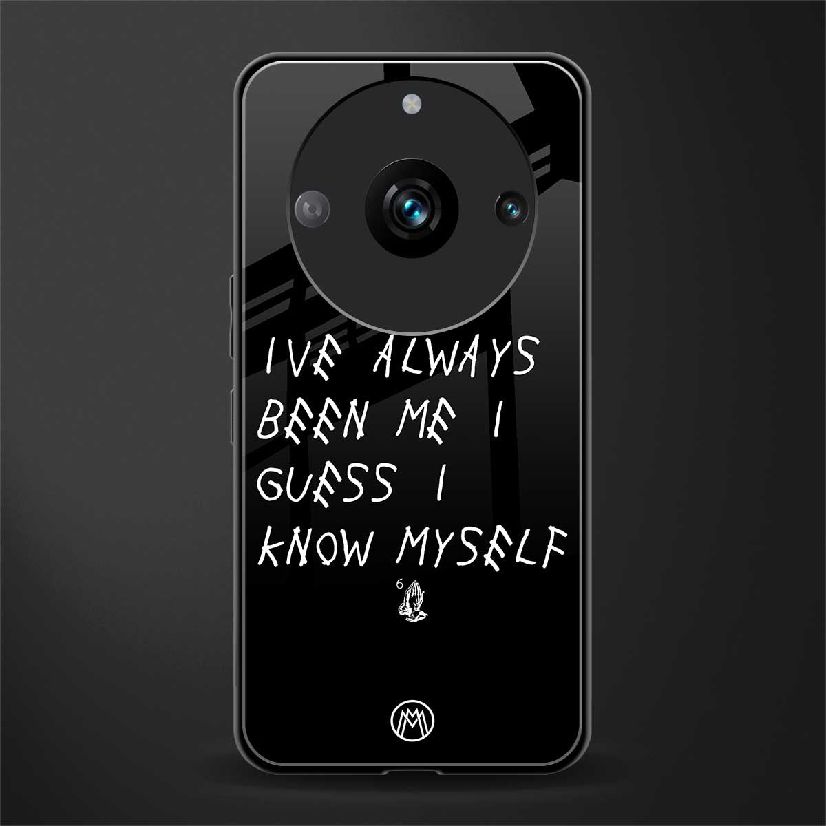 being myself back phone cover | glass case for realme 11 pro 5g