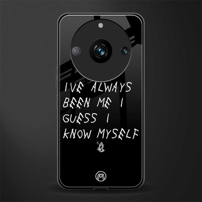 being myself back phone cover | glass case for realme 11 pro 5g