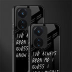 being myself back phone cover | glass case for vivo t1 44w 4g