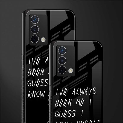 being myself back phone cover | glass case for oppo a74 4g